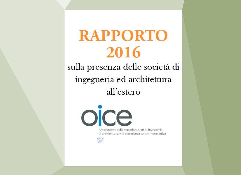 Rapporto Estero OICE 2016