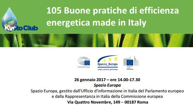 105 Buone Pratiche di Efficienza Energetica made in Italy